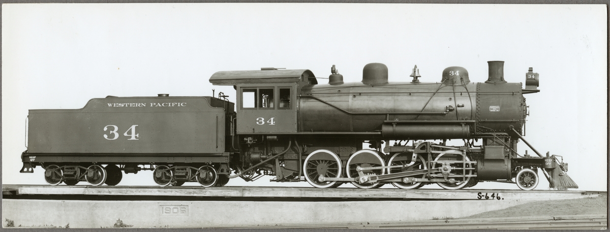Western Pacific Railroad, WP lok 34.
