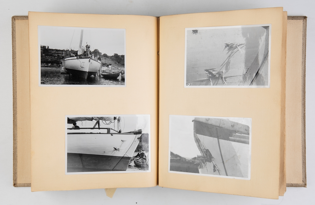 Album med fotografier fra seilturer med F 26 'Draug' i Norge og utlandet.