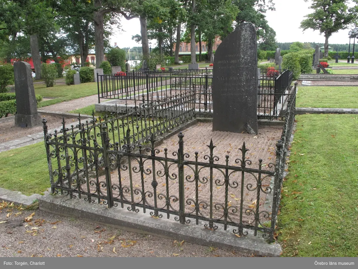 Nora Södra kyrkogård Inventering av kulturhistoriskt värdefulla gravvårdar 2014, Kvarter 5.