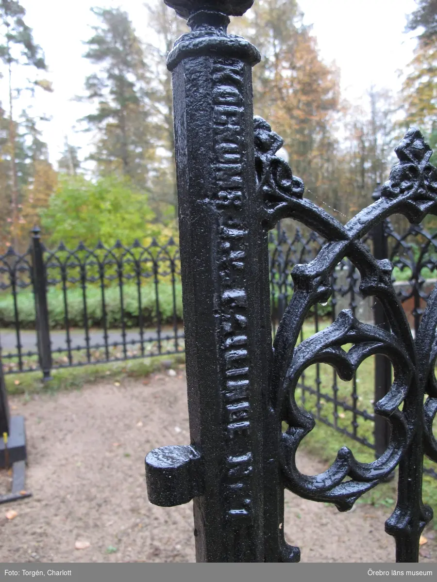 Gravvårdar av gjutjärn, Inventering av kulturhistoriskt värdefulla gravvårdar 2015-2016, Ljusnabergs nya kyrkogård.
