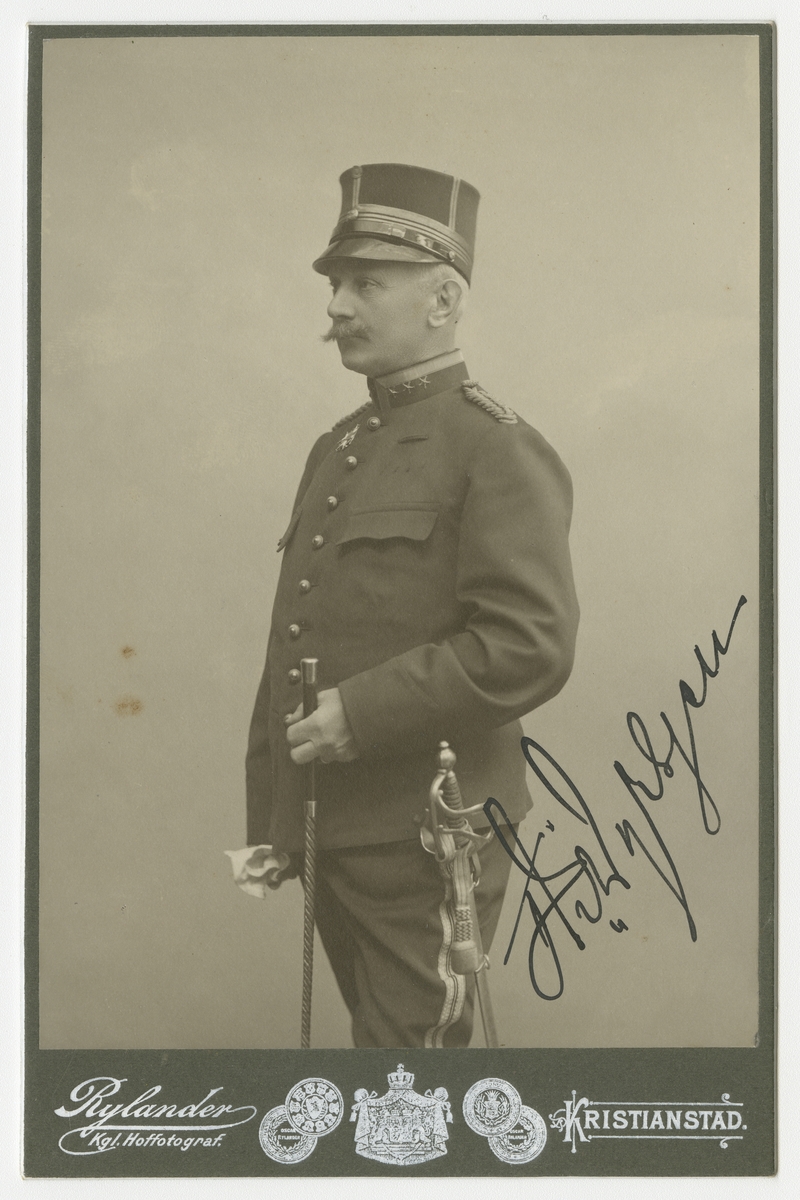 Porträtt av Thede Julius Dyrssen, överste vid Wendes artilleriregemente A 3.