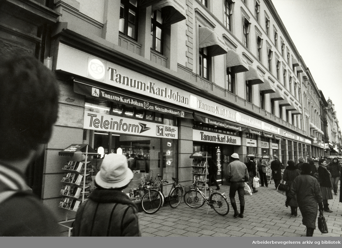 Karl Johans gate. Desember 1984