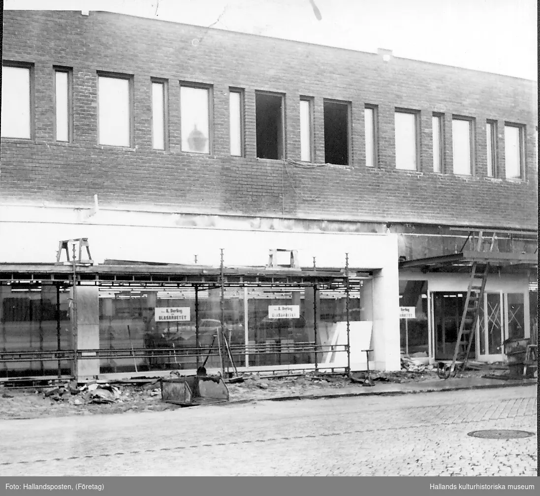 Varuhuset Domus, kv Trädgården, Västra vallgatan är nästan klart. Fotot ...