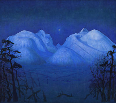 Vinternatt_i_Rondane_1914_opl_160_x_1805_cm_Nasjonalmuseet_web.jpg. Foto/Photo