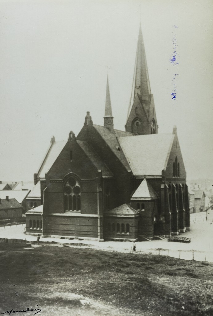 Vår Frelsers Kirke sett mot sydvest, ca. 1905.