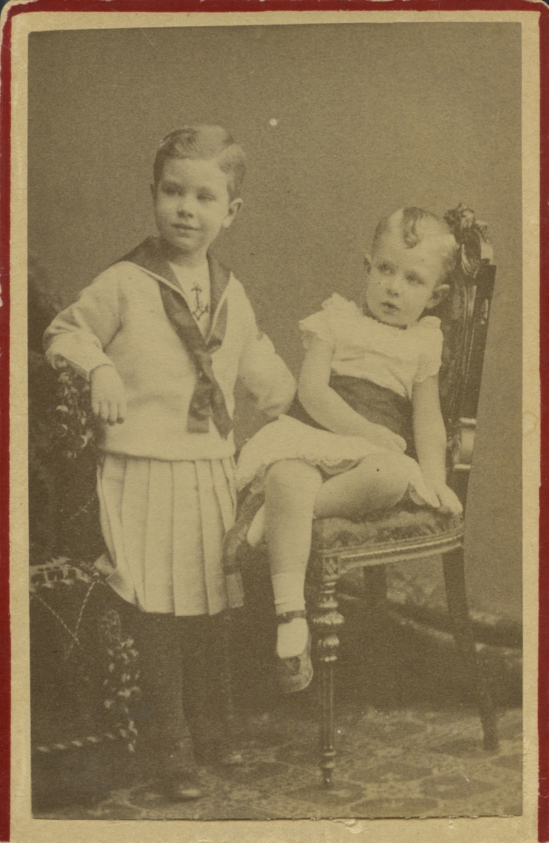 Prinsarna Gustaf Adolf och Wilhelm.