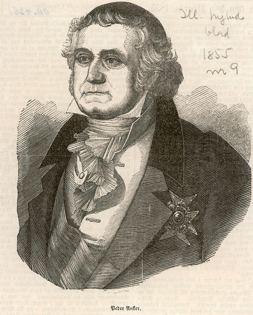 Peder Anker [xylografi] Oslo Museum / DigitaltMuseum