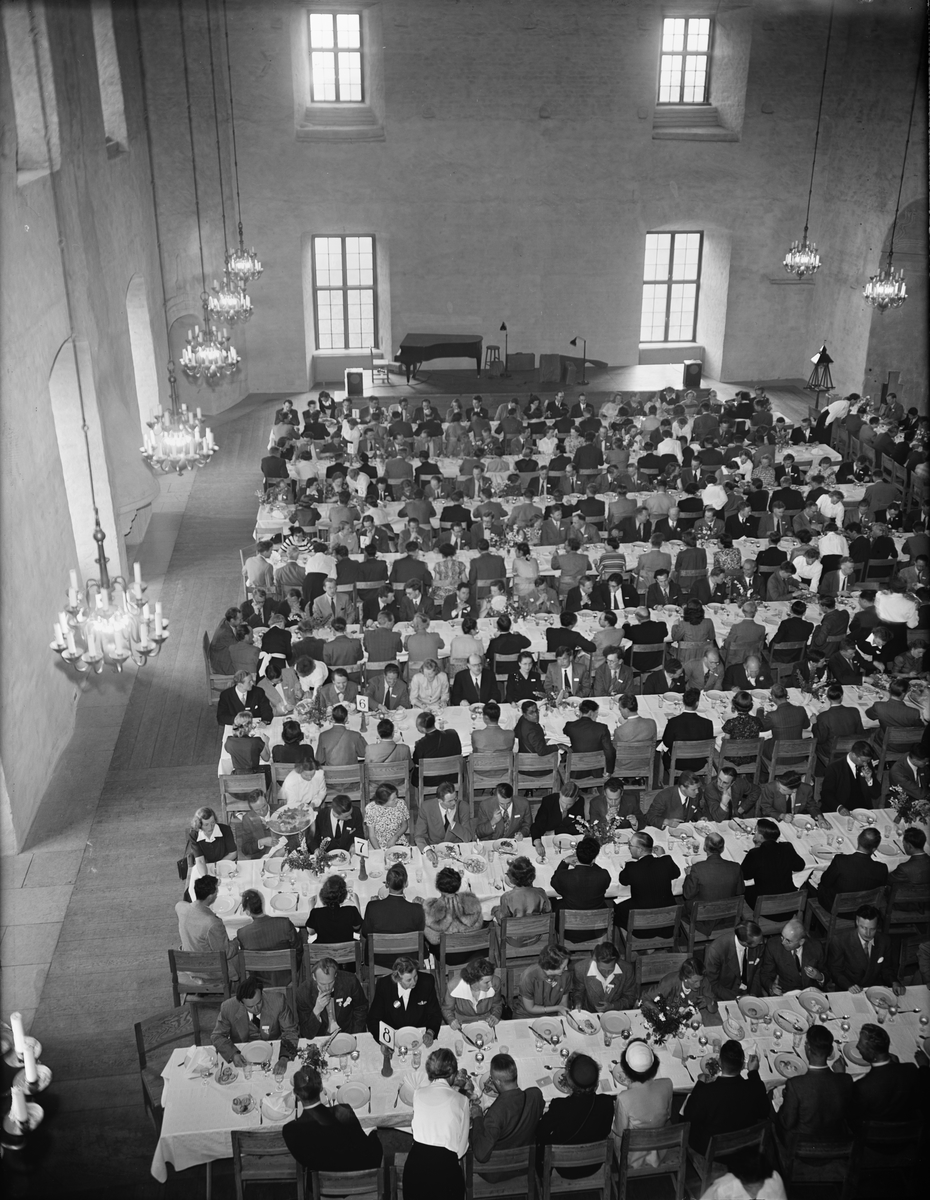 Kristallograferna - festmåltid på Uppsala slott, 1951