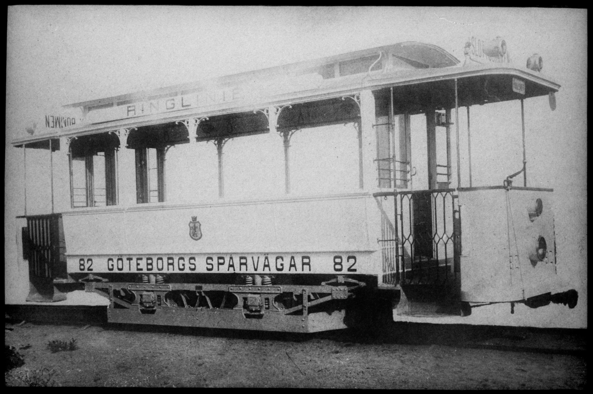 Göteborgs Spårvägars Aktiebolag, GS spårvagn 82, som trafikerade ringlinjen i Göteborg.