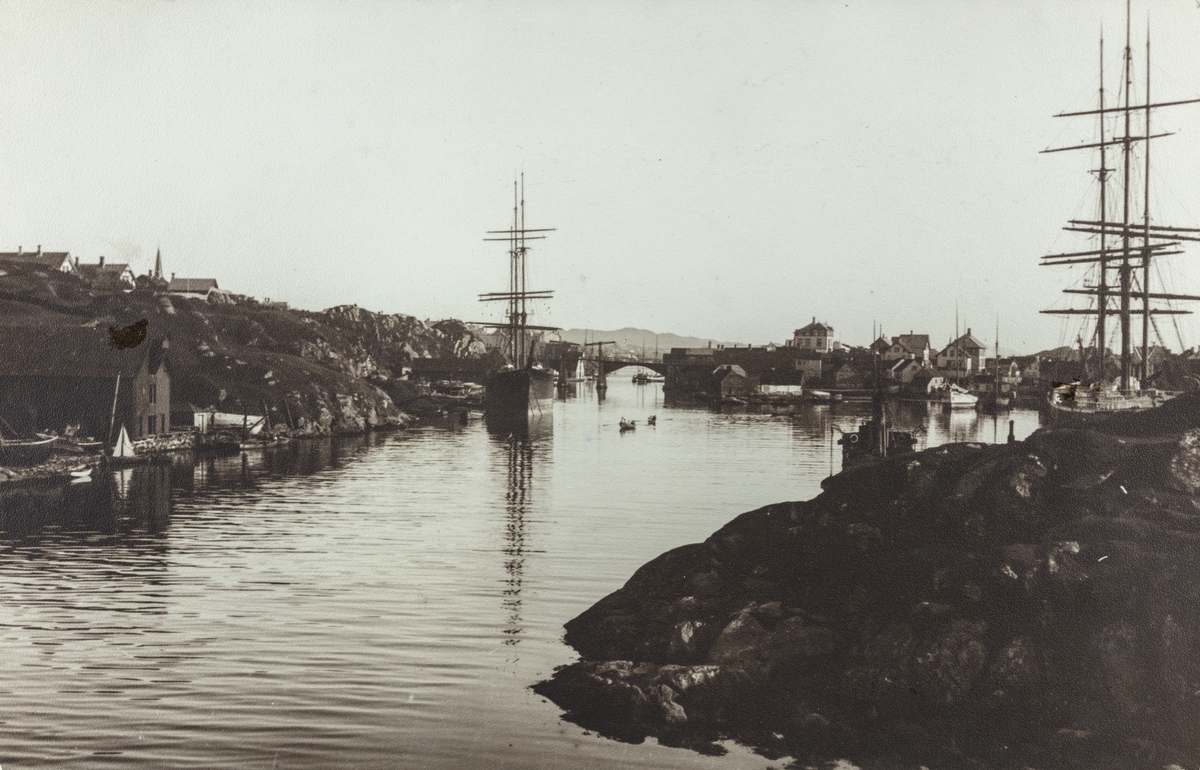 Haugesjøen sett mot syddvest, ca. 1902.