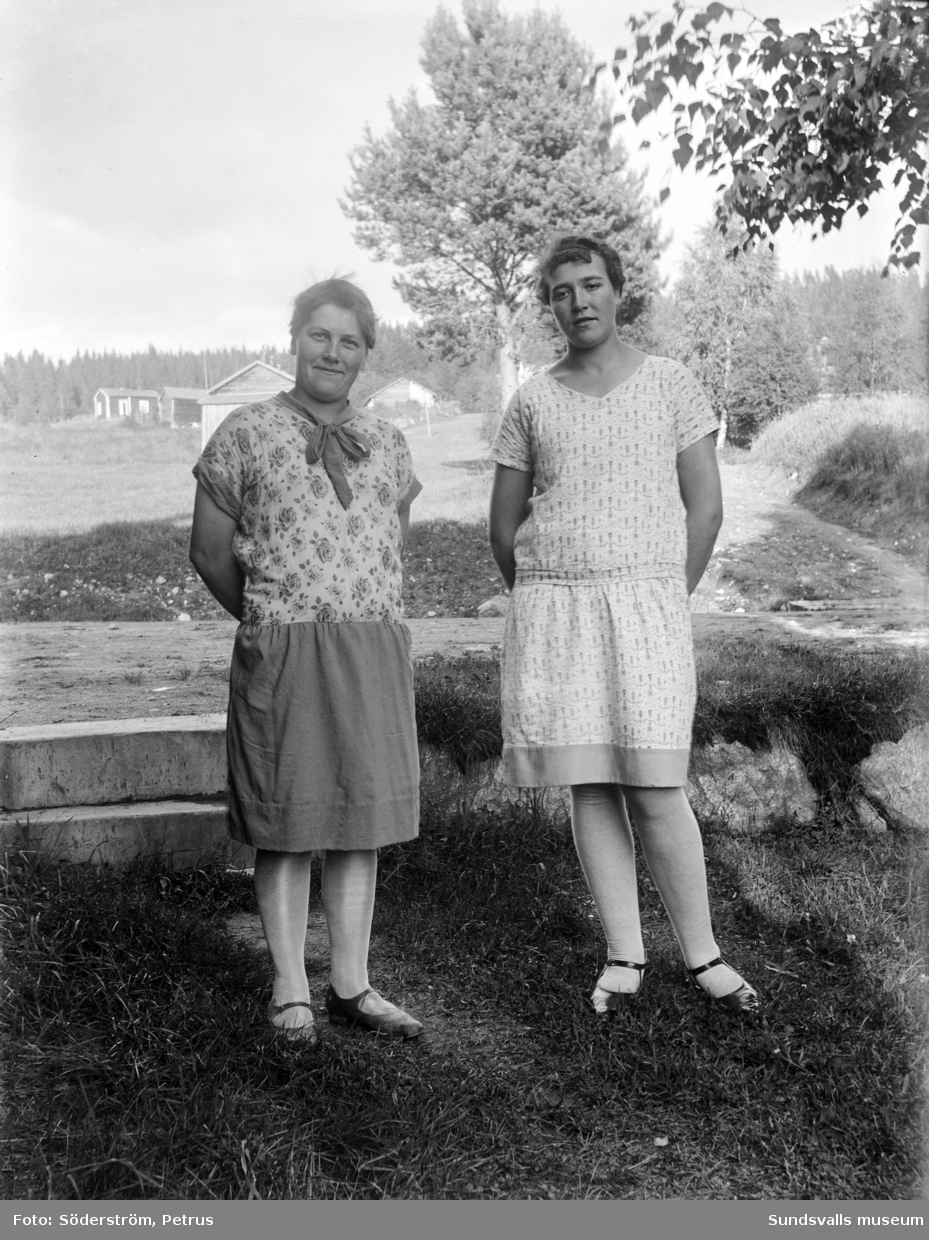 Två porträtt på Inga Hägglund Viklund och Greta Dalsten Johansson.
