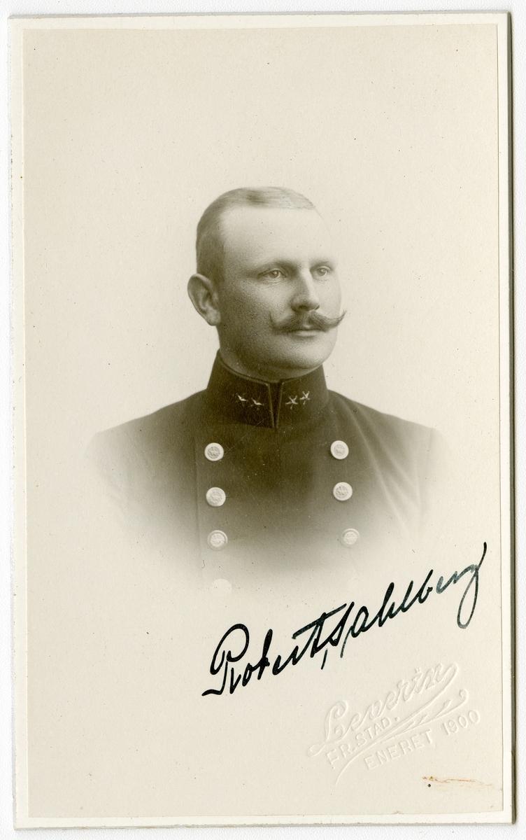 Porträtt av Robert Charles Theodor Sahlberg, Löjtnant vid Västgöta regemente I 6.