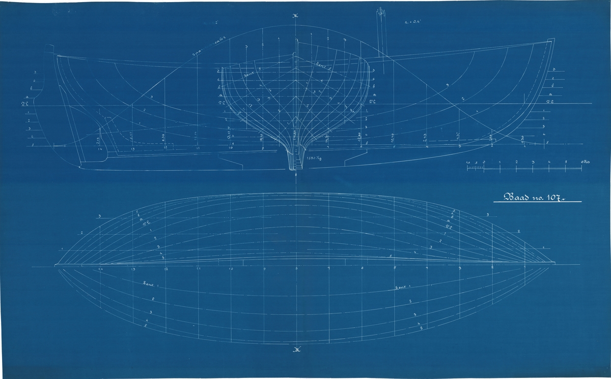 Konstruksjonstegning - Norsk Maritimt Museum / DigitaltMuseum