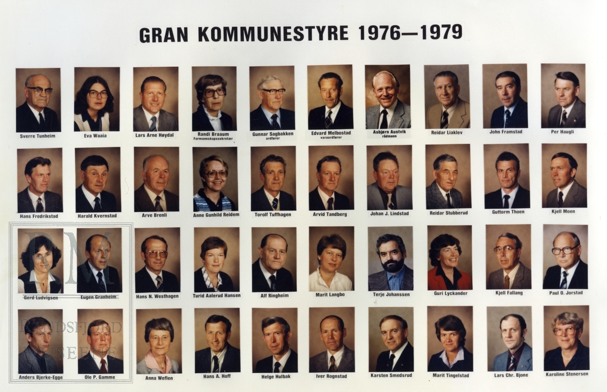 Gran Kommunestyre 1976-1979