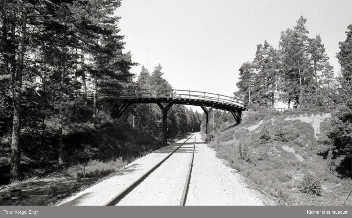 Bro över SJ sydost om Forshult i Oskarshamns kommun. Foto, från öster.