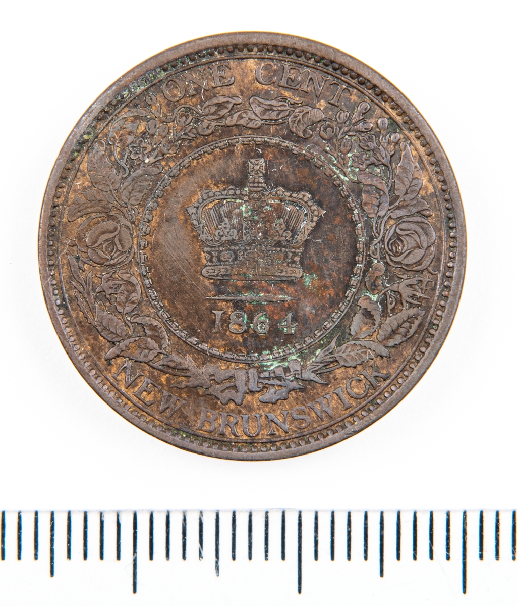 Mynt, Canada, 1864, 1 Cent.