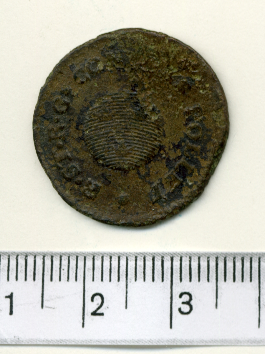 6. 1/4 skilling 1800 Gustaf IV Adolf.

12 mynt, funna vid inventering i Fornsalen 1951.