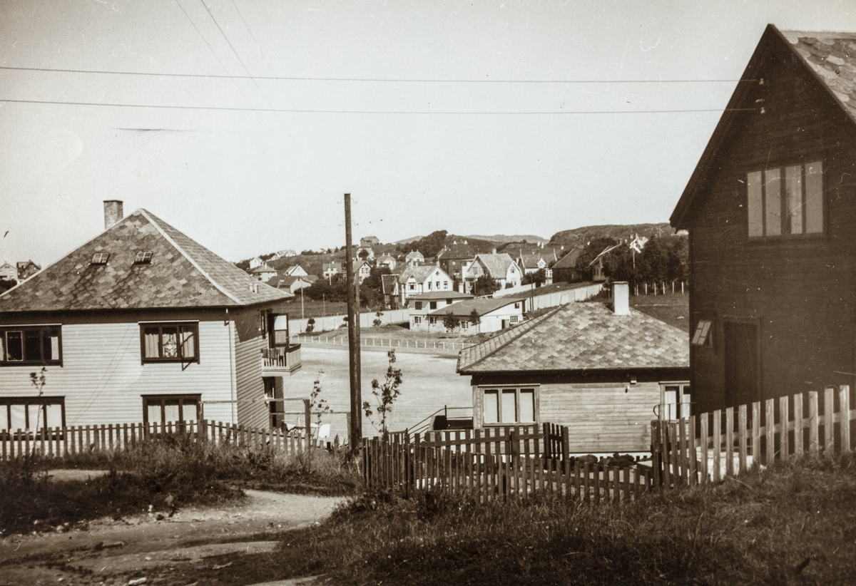 Parti fra Sørhaug sett mot nordøst, ca. 1938.