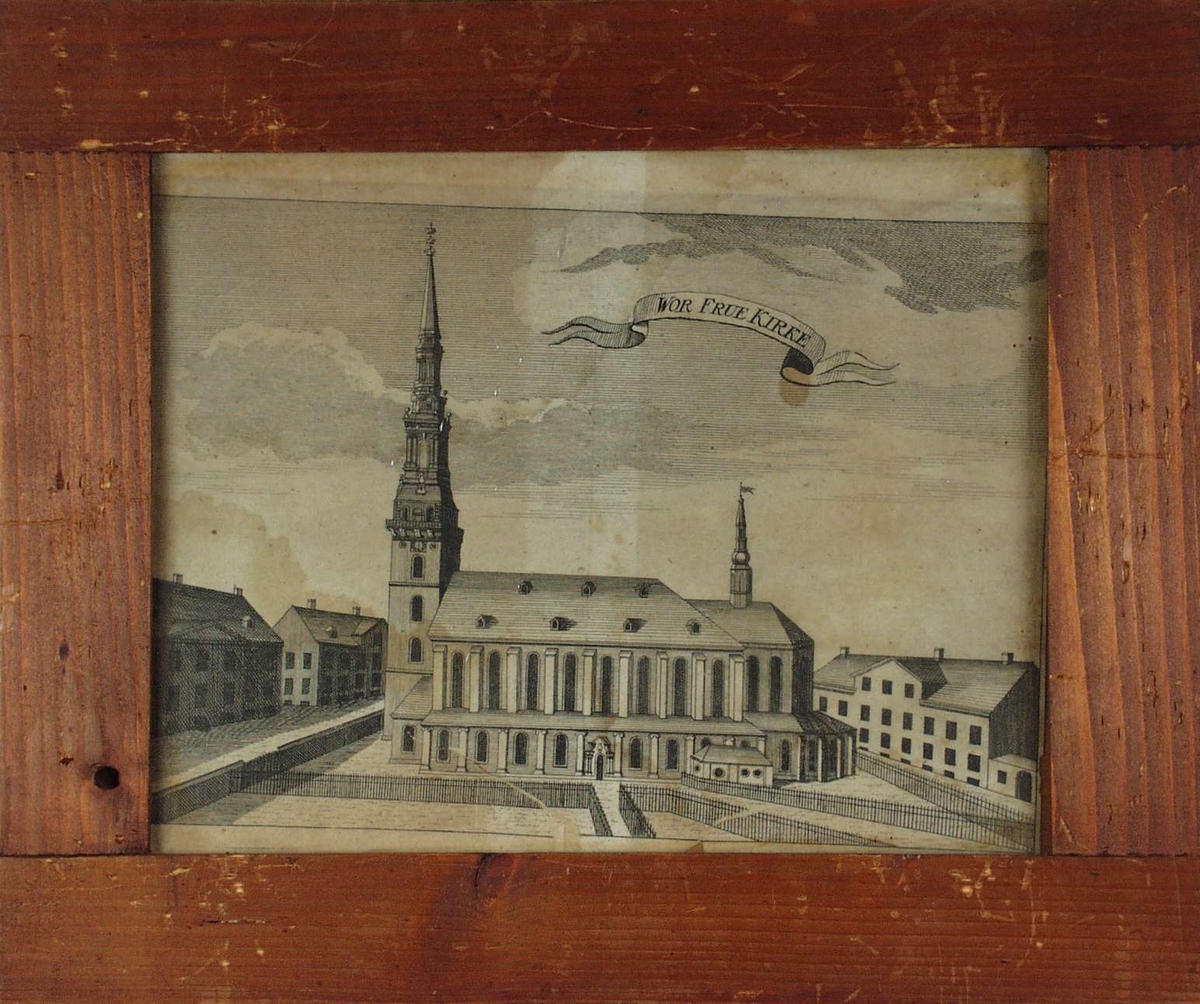 Vår Frues Kirke, København,  og andre bygninger.