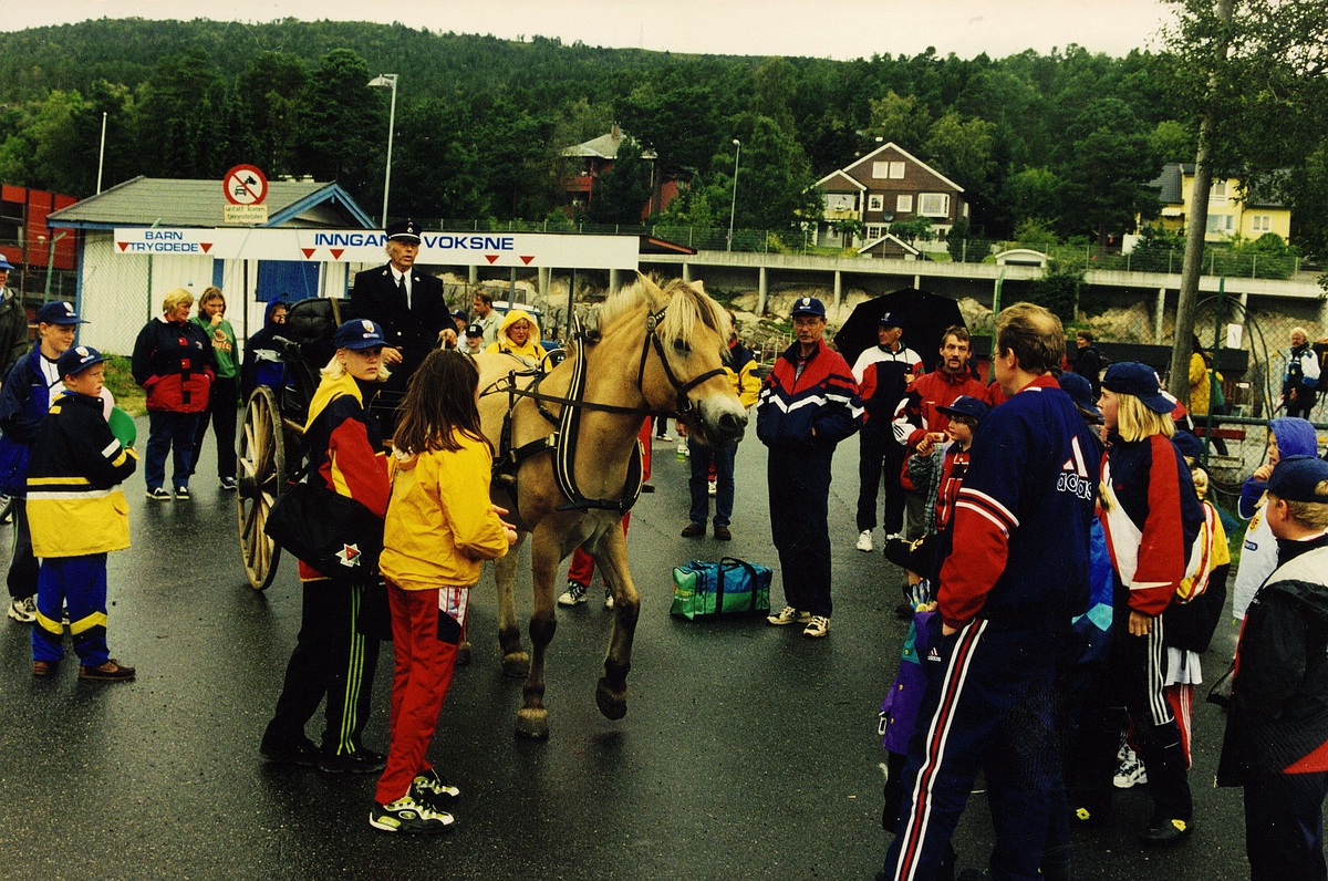 postdagen, Molde, hest, vogn, kusk, postfolk med familier
