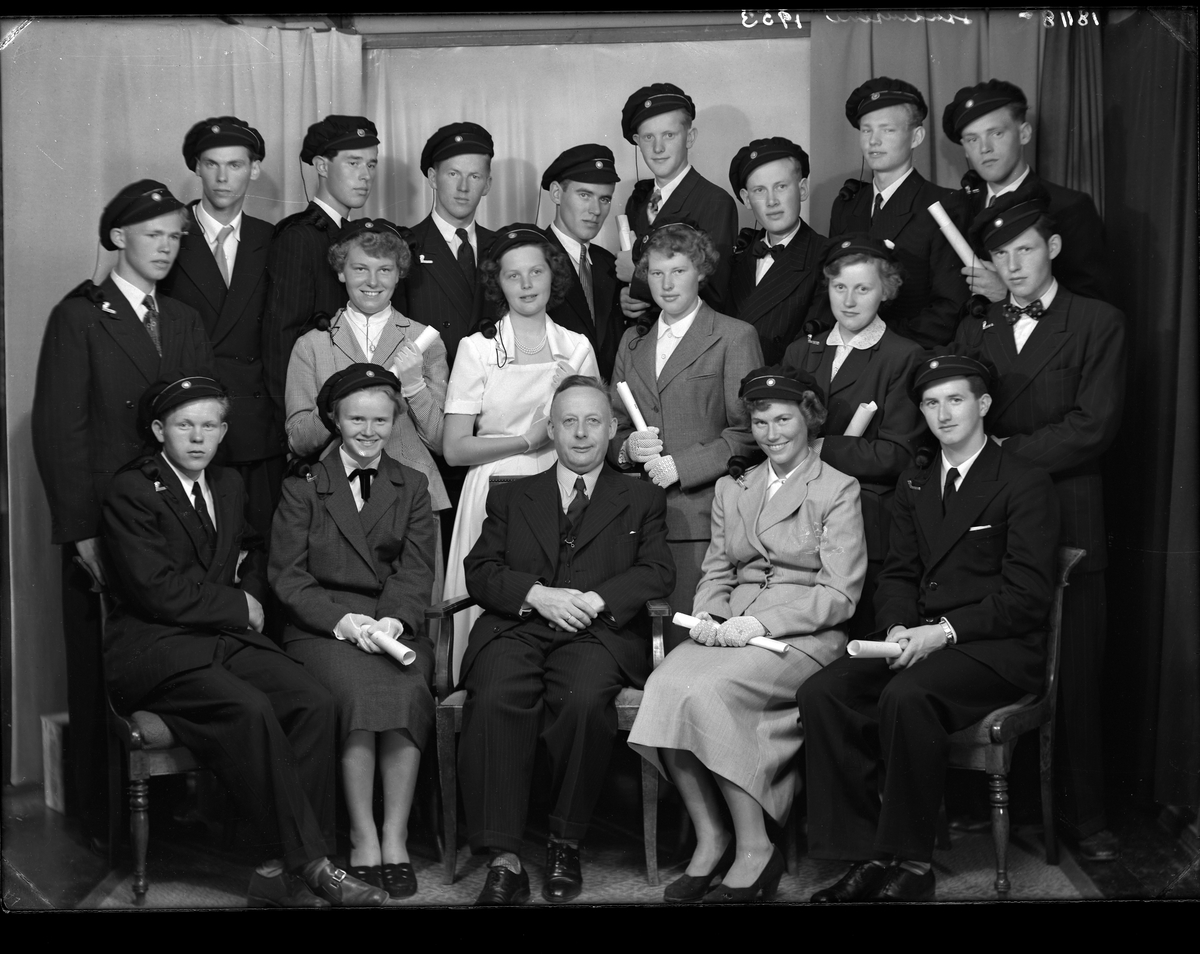 Dahlske skole - Gymnas-studentene i 1953