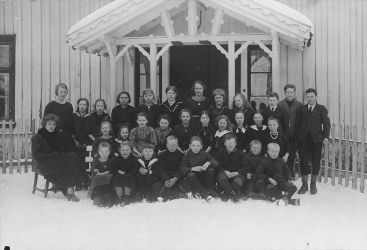 Elever ved Kloppa (Bjerke) skole i Kråkstad