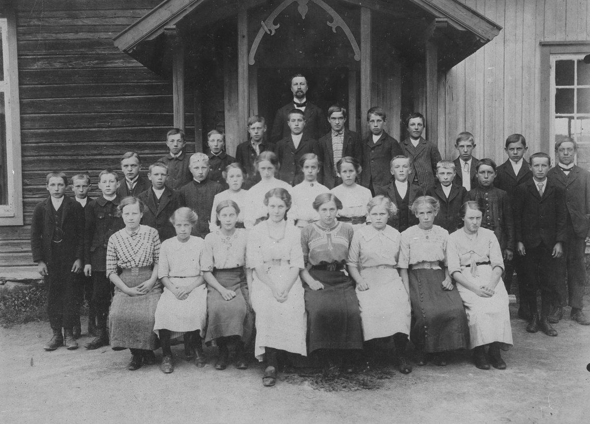 Konfirmanter i Fenstad krk. 1913