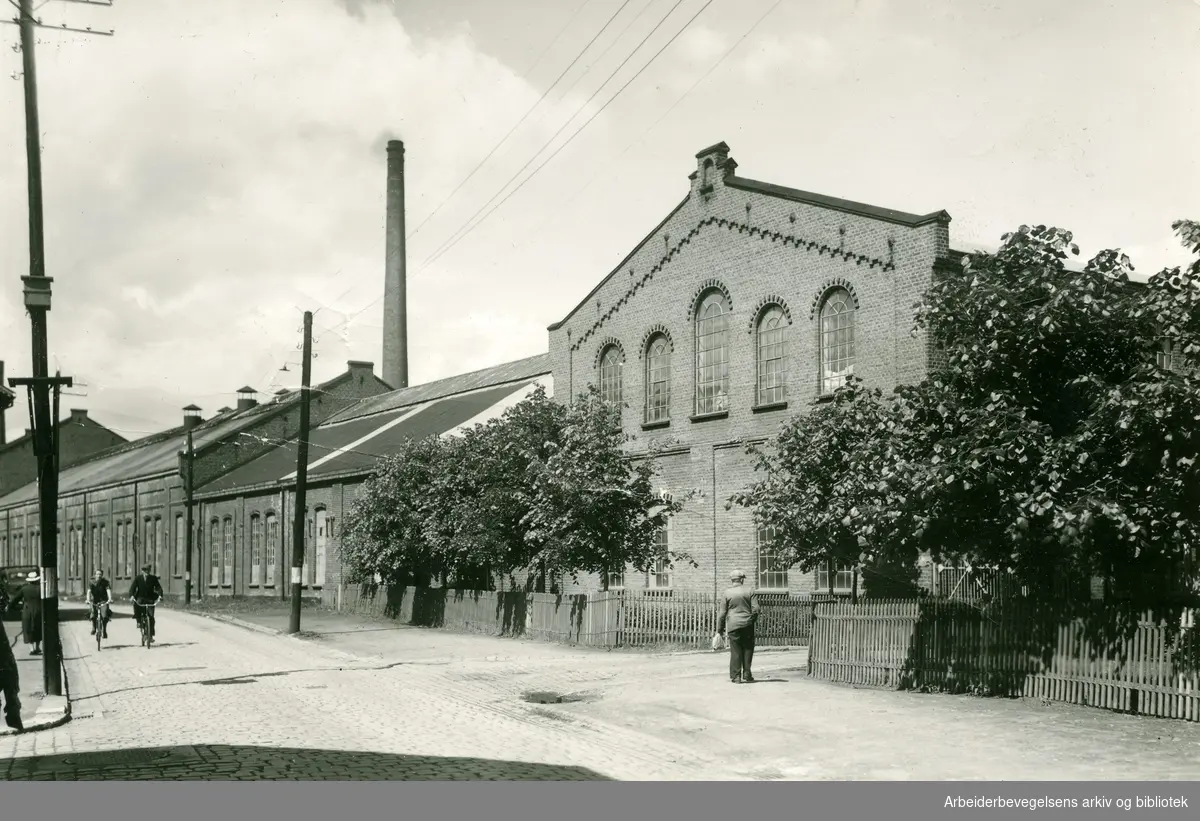 Forenede Papirfabrikker A/S i Drammen, juli 1942.