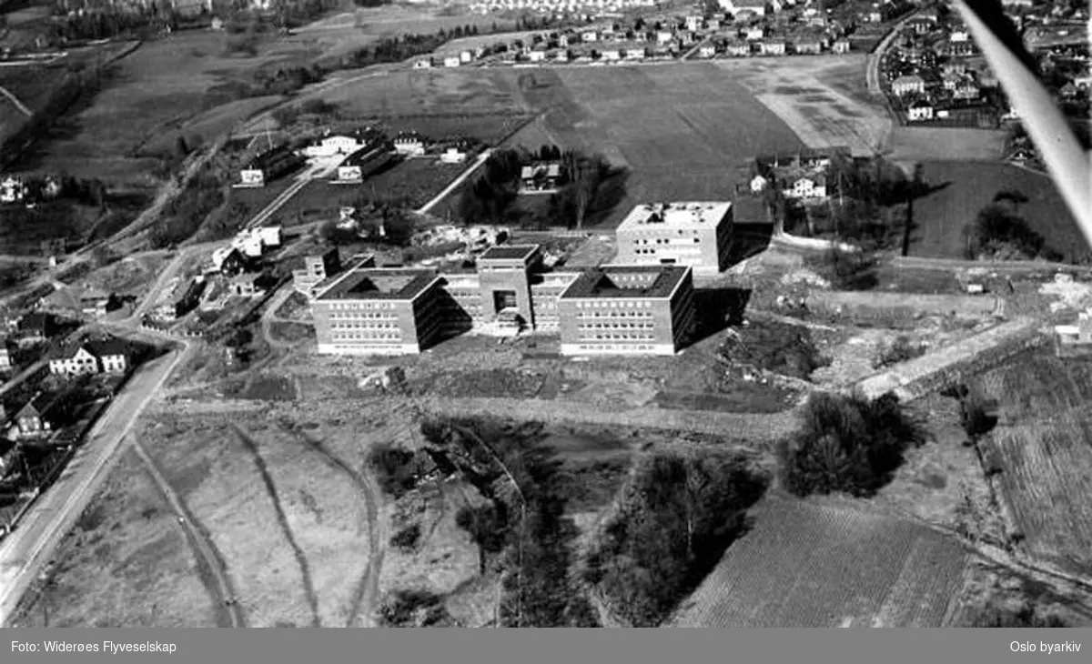 Universitet, Blindern studenthjem (Flyfoto)