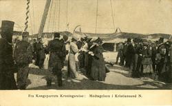 Fra Kroningsreisen i 1906..Mottakelse i Kristiansund.