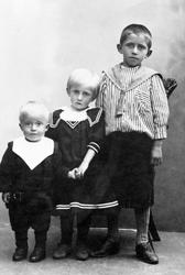 Tre søsken på Kvam, Nes, Hedmark. Trond Svartshoel (1901-197