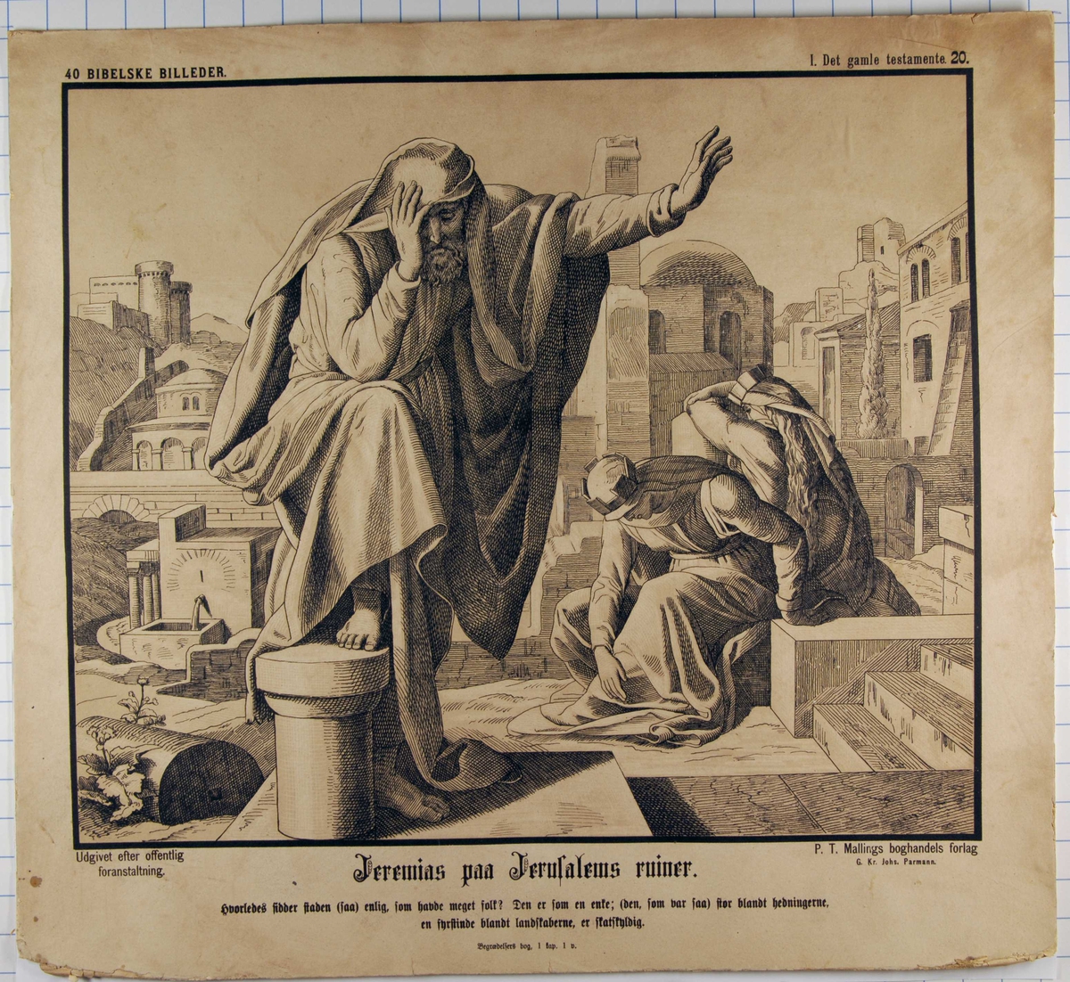 Jeremias på Jerusalems ruiner.