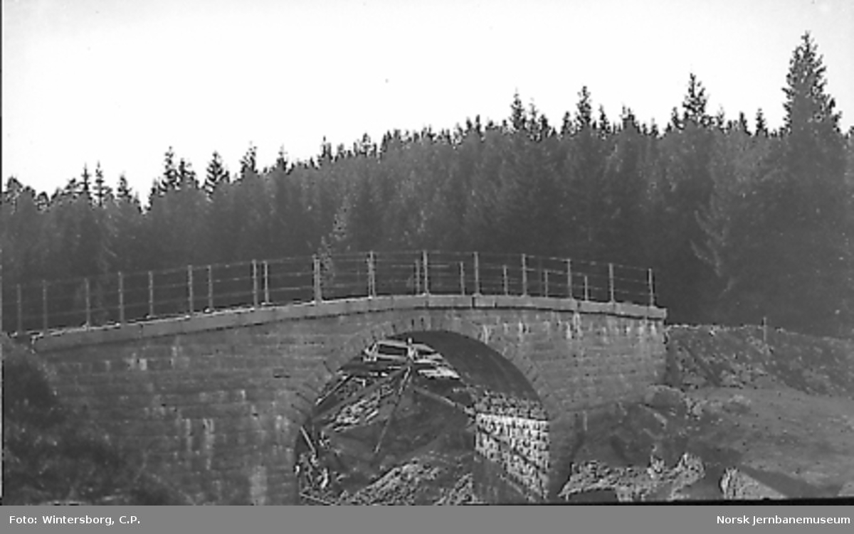 Vegovergang bygget i steinhvelv i nærheten av Ludefladen holdeplass