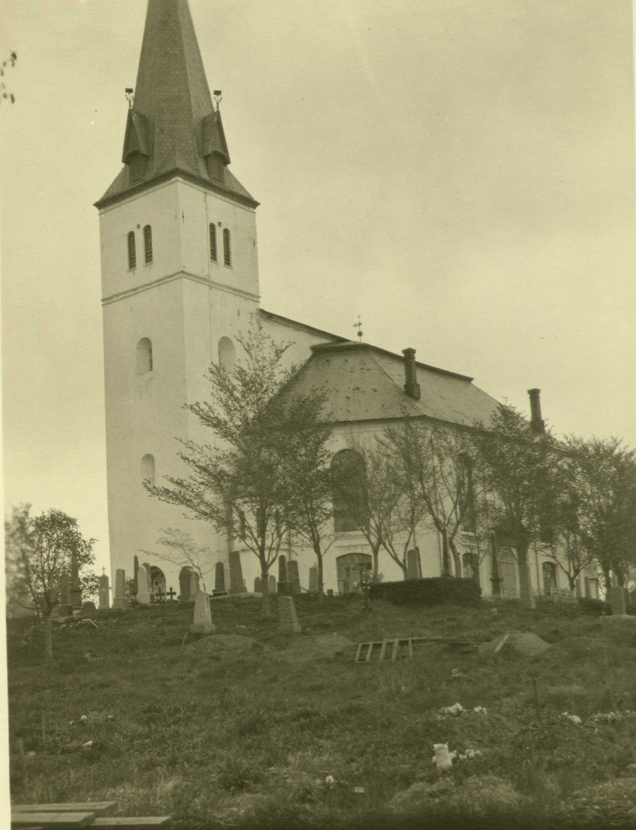 Vang kirke, Hamar, Hedmark. Fotografert 1923.