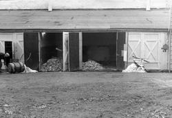Konstruksjon av garasje og lager ved Tiedemanns Tobaksfabrik