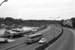 Veien langs Frognerkilen, Oslo, oktober 1963.