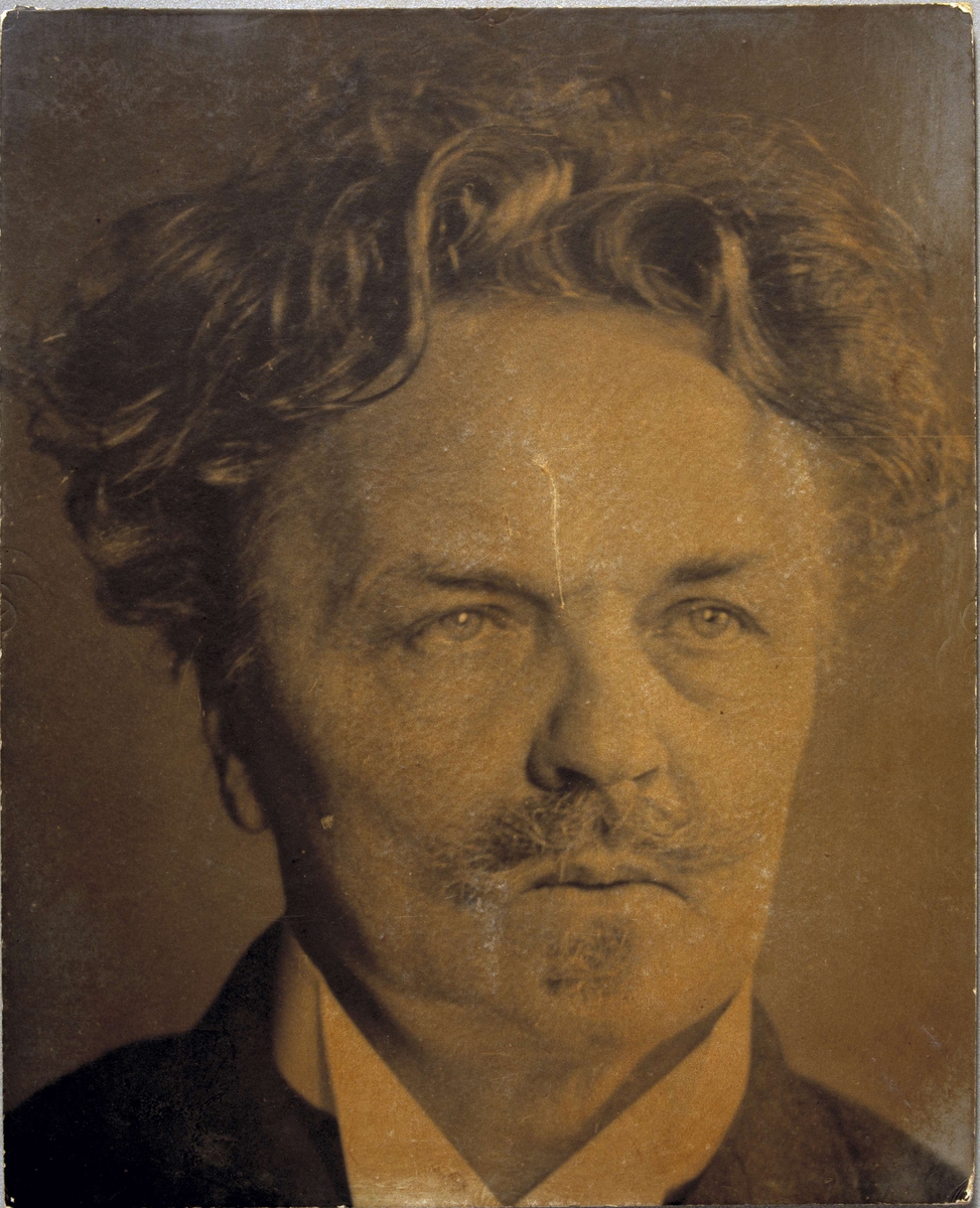 August Strindberg. Självporträtt.