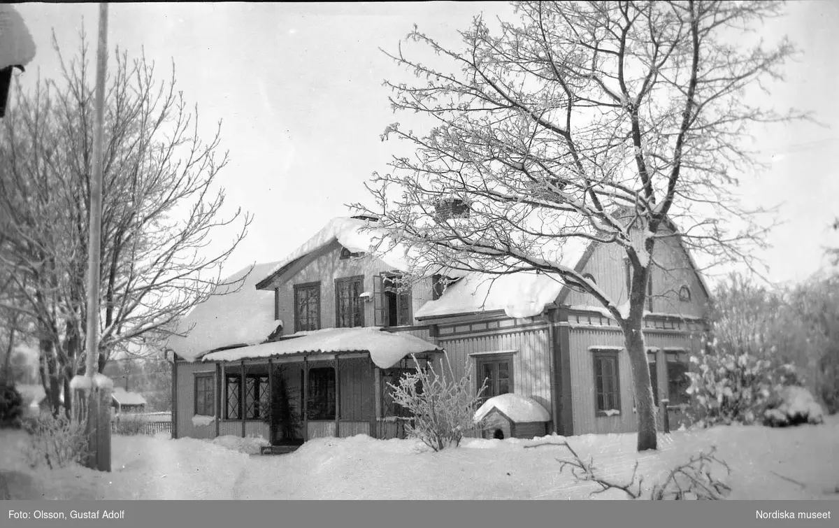 Transtrands prästgård på vintern. 1900-talets första hälft.