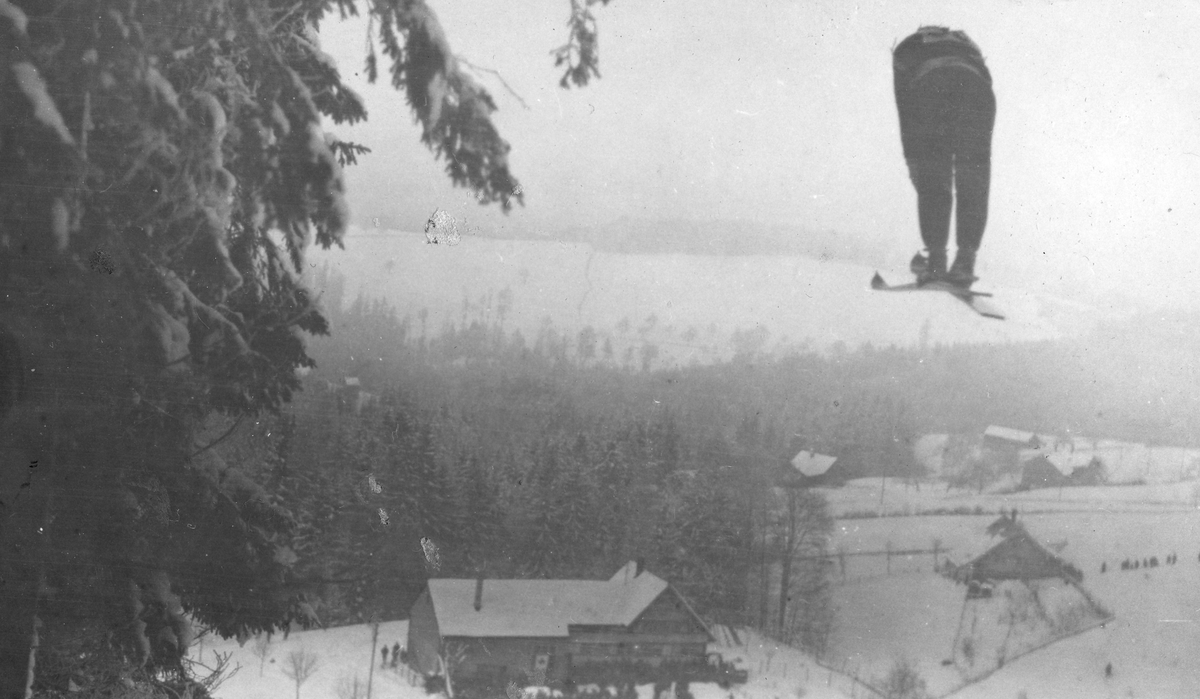 Sigmund Ruud i VM i Oberhof. Sigmund Ruud in World Championship at Oberhof 1931.