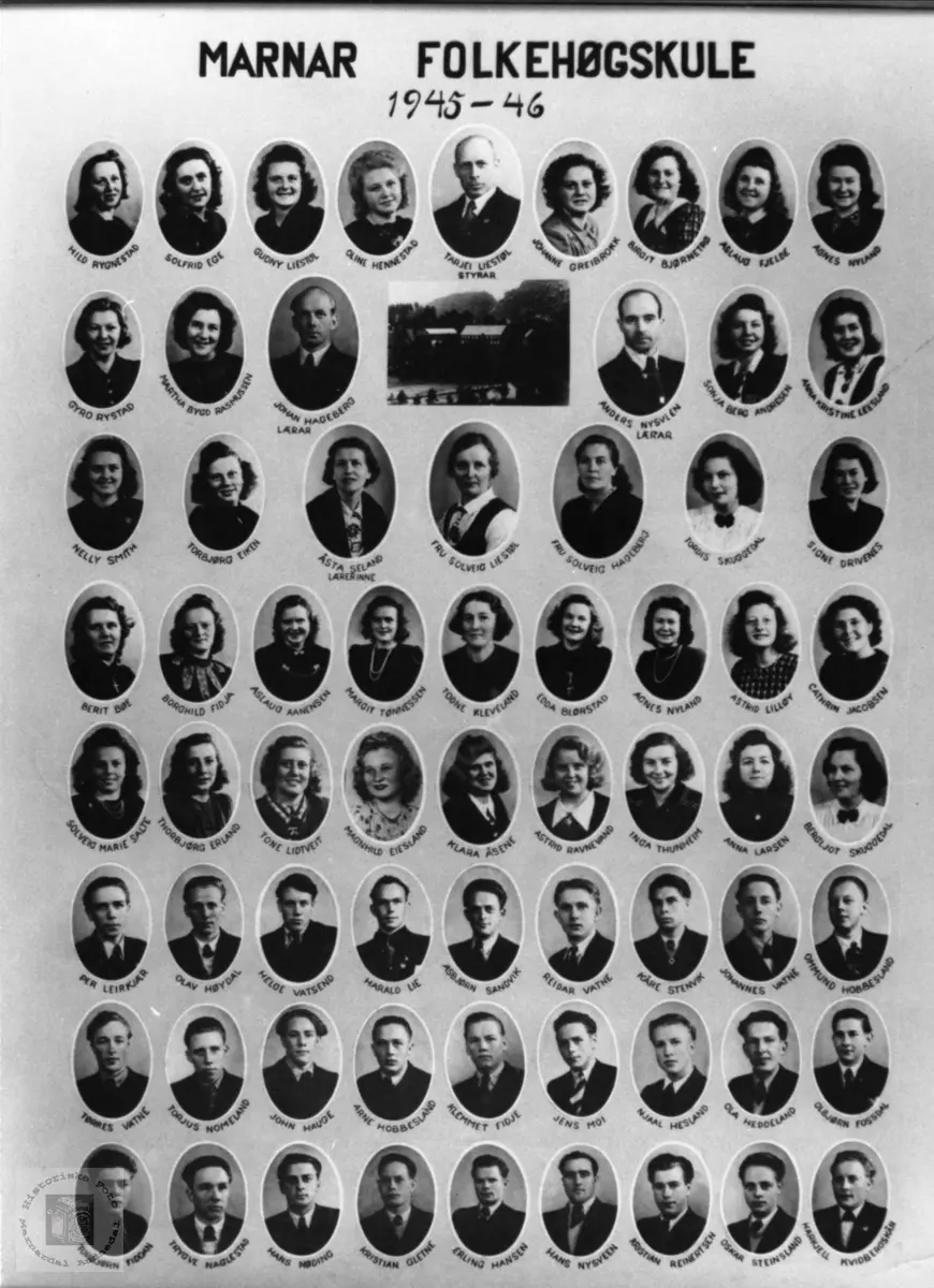 Marnar Folkehøgskole 1945-1946