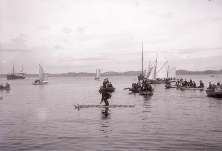 Regattan "Vattumannen" i Havsbadet, Lysekil 1908.