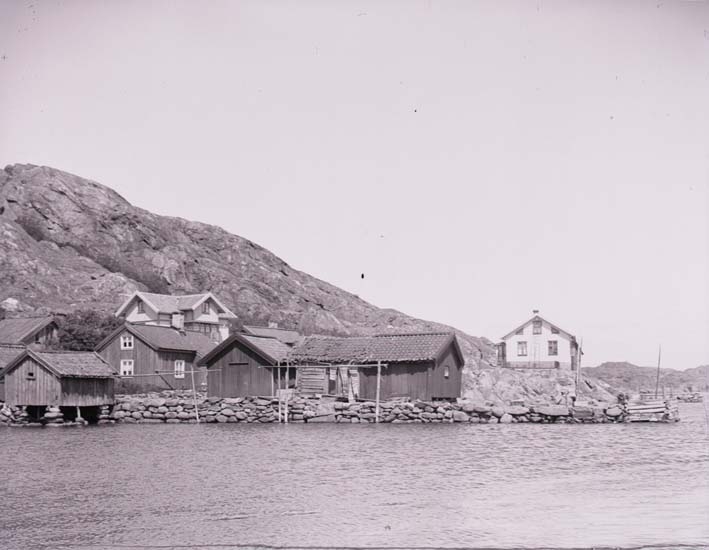 Hamnen med Gästgiveribryggan i Rågårdsvik 1904