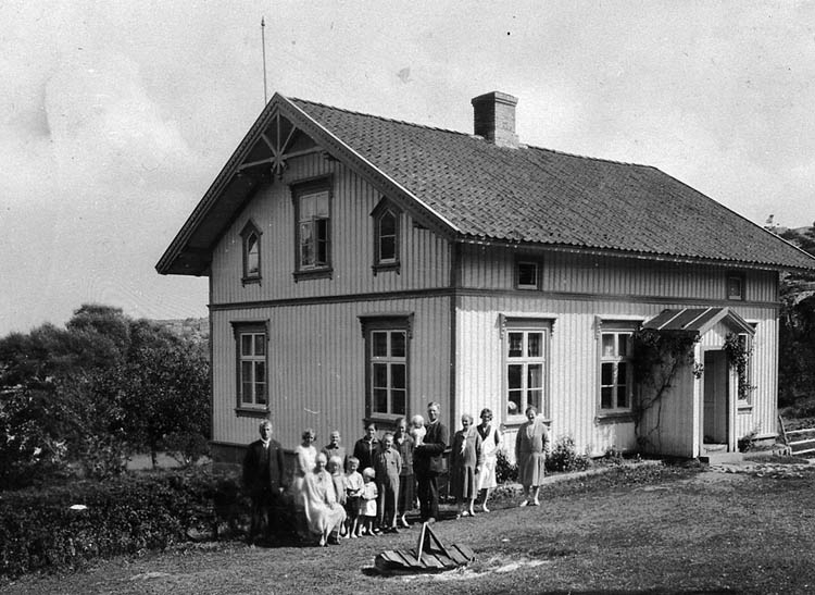 Huset Blötebogen, byggt omkring sekelskiftet 1900. 
Fotot taget ca 1929-1930.