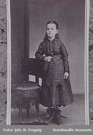 Anna Lous, senare hustru till grosshandlare G P Braathen. Originalfoto fr Christiansund, Norge.