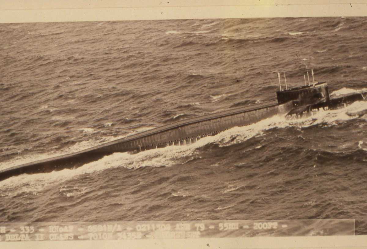Russisk ubåt av Delta II - klassen.