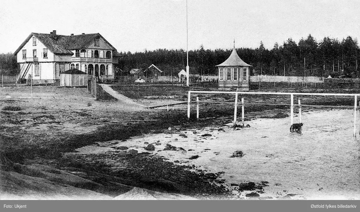 Støtvig Hotell på Larkollen i Rygge, postkort 1905.