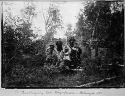 GRENSERYDNINGEN,1896-97: baaddragning forbi foss i Anarjokka