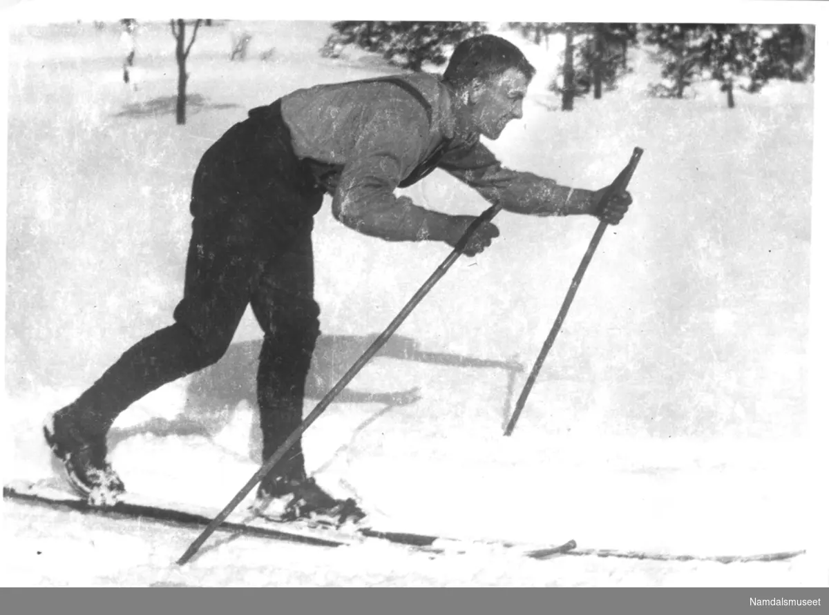 Skiløper. Andreas Gulvik, f. 1898, Namsos.