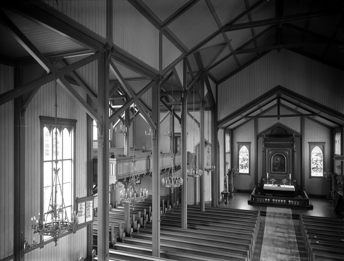 Grimstad kirke
Interiørbilde 15.6.1950