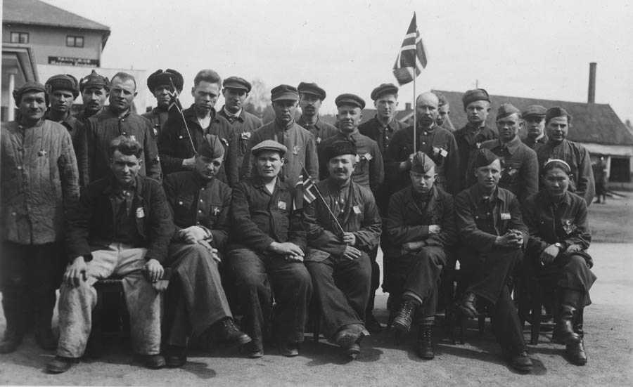 Frigjøringen 1945. Russiske fanger i Ski.